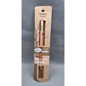 Ohto WN03 Wooden Mechanical Pencil 2.0mm Warm & Natural Cedar Made In Japan